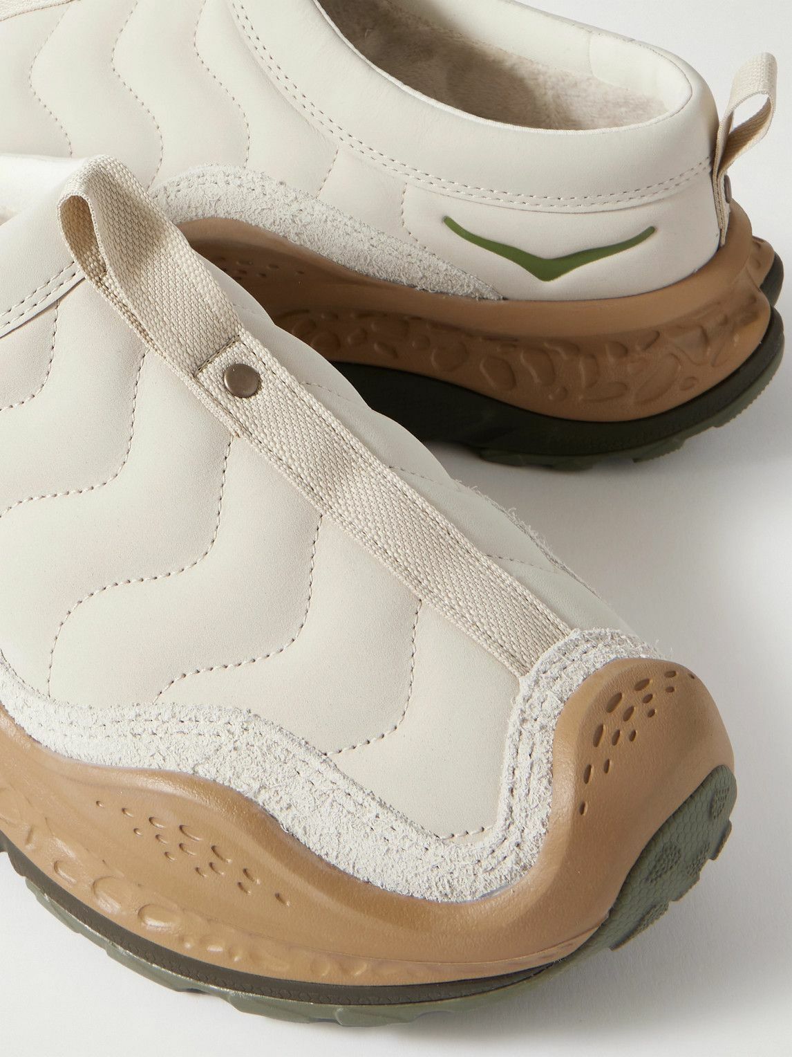Hoka - U Ora Primo TP Brushed Suede-Trimmed Nubuck Slip-On