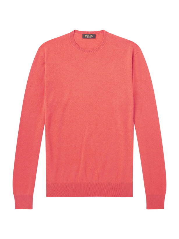 Photo: Loro Piana - Sergio Cashmere Sweater - Red