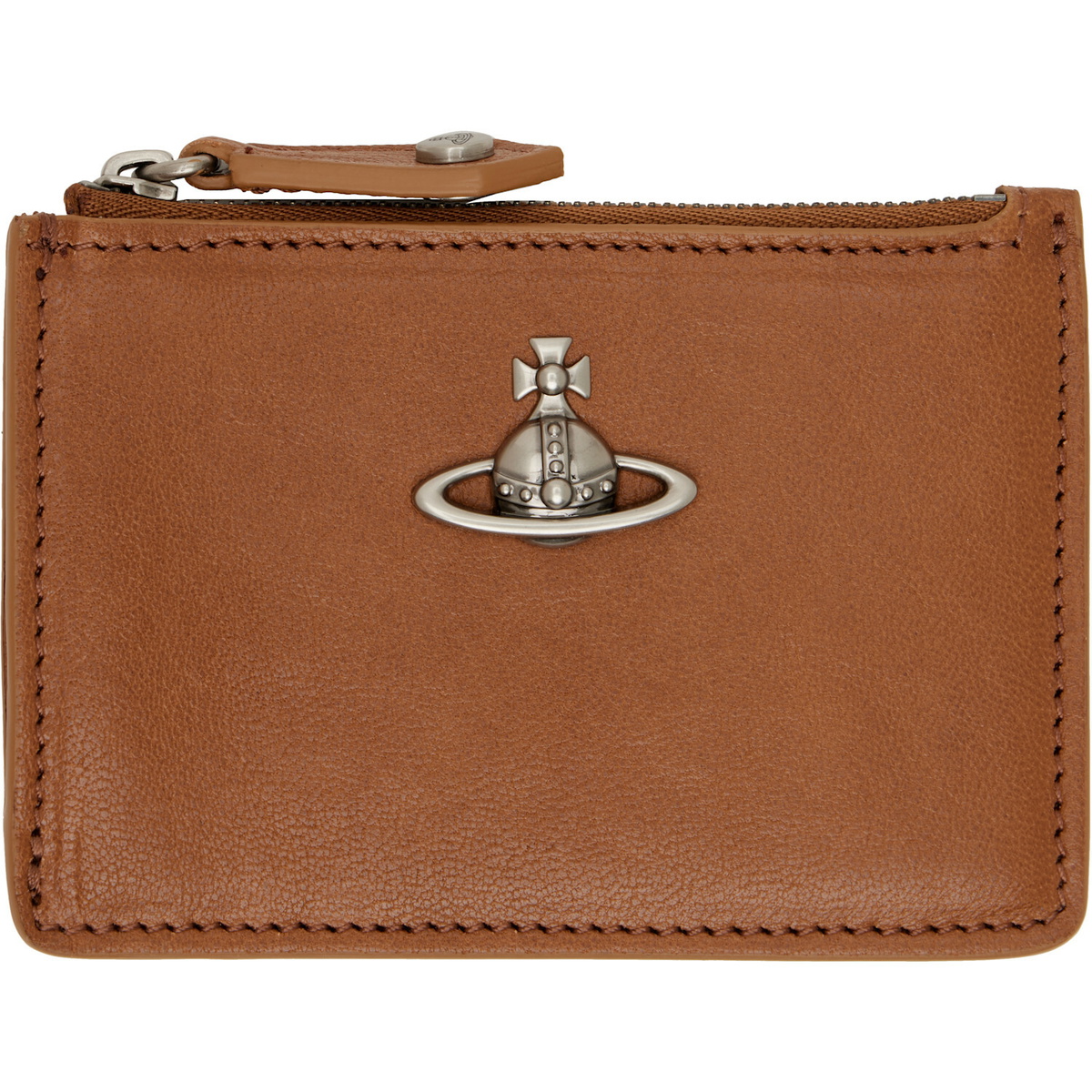 Vivienne Westwood: Brown Slim Long Card Holder | SSENSE