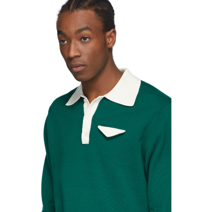 Casablanca Green Knit Polo Casablanca