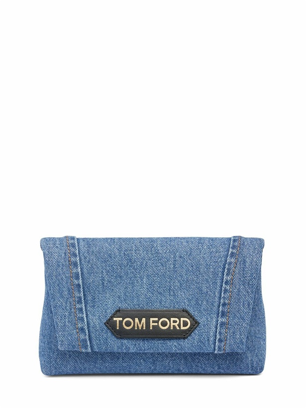 Photo: TOM FORD - Mini Denim & Leather Bag W/ Chain