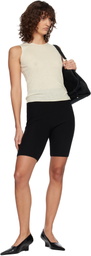 Fear of God ESSENTIALS Black Rib Knit Bike Shorts
