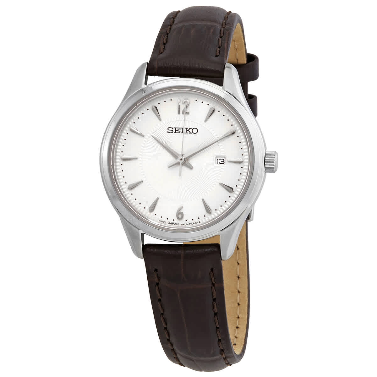 Seiko Discover More Quartz Diamond Gold Dial Ladies Watch