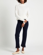 Allude Womens Turtleneck Ivory