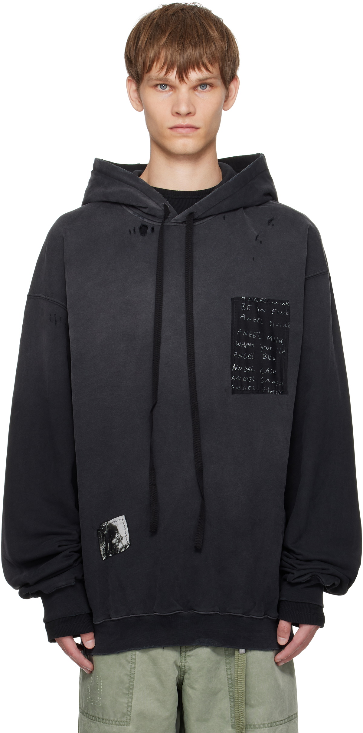 トップス ANN DEMEULEMEESTER hoodie design top Man Sweatshirts & Hoodies – Ann Demeulemeester