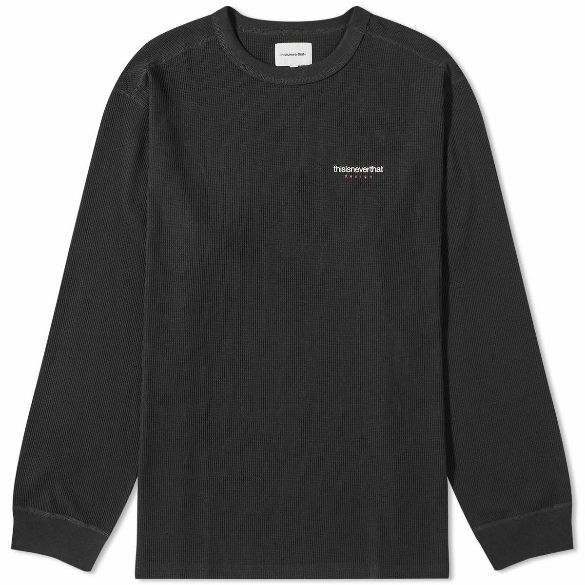 【THISISNEVERTHAT】THAT Waffle L/S Tee Charcoal Waffle L/S Tee - thisisneverthat®