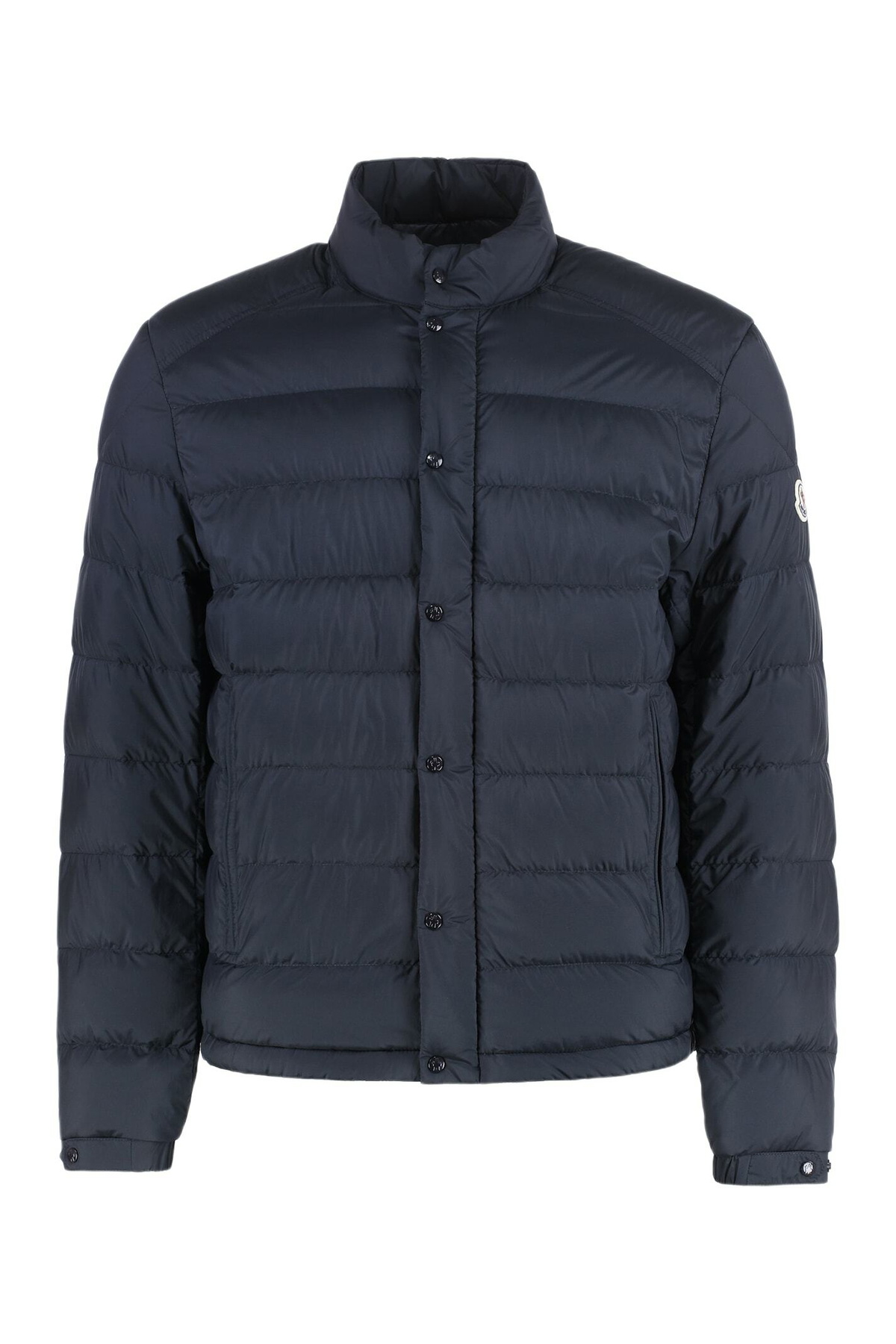 Moncler Men's Dives Varsity Bomber Jacket in Navy Moncler