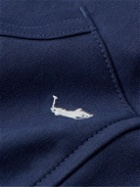 Polo Ralph Lauren - Logo-Embroidered Cotton-Jersey Hoodie - Blue