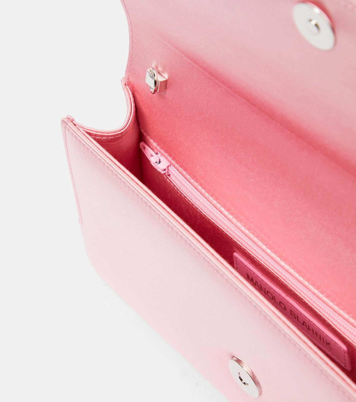 Manolo Blahnik Gothisi embellished satin clutch