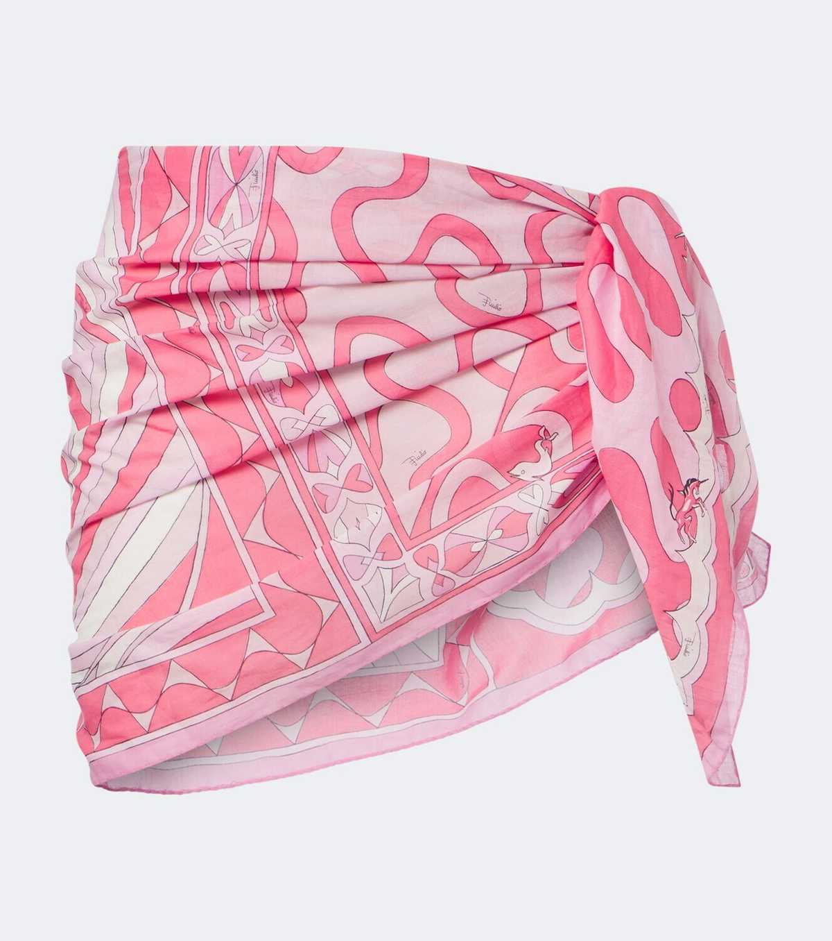 Pucci Onda and Iride cotton voile beach cover-up