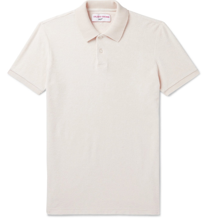 Photo: Orlebar Brown - 007 Ryder Cotton-Terry Polo Shirt - Neutrals