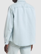 VERSACE - Bleached Cotton Denim Shirt