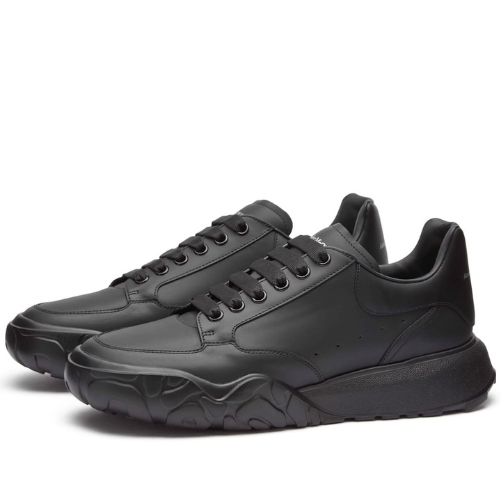 Photo: Alexander McQueen Men's Court Sneakers in Black/Black