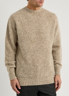Sunspel Shetland Wool Jumper Camel