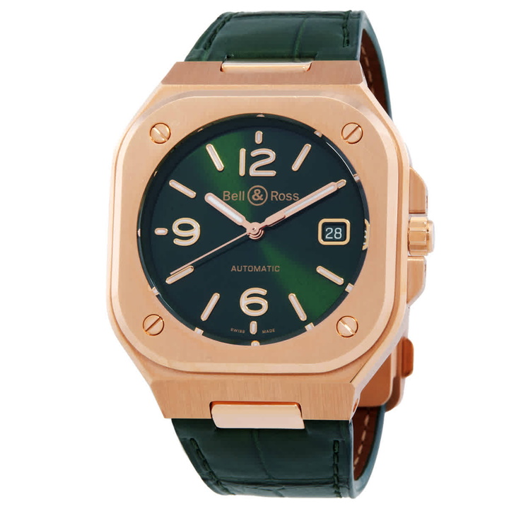Photo: Bell and Ross Automatic Green Dial Watch BR05A-GN-PG/SCR