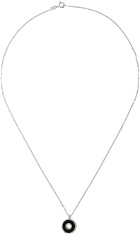 Ellie Mercer Silver Chain Disc Pendant Necklace