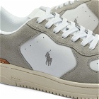 Polo Ralph Lauren Men's Masters Court Sneakers in Grey Fog/White
