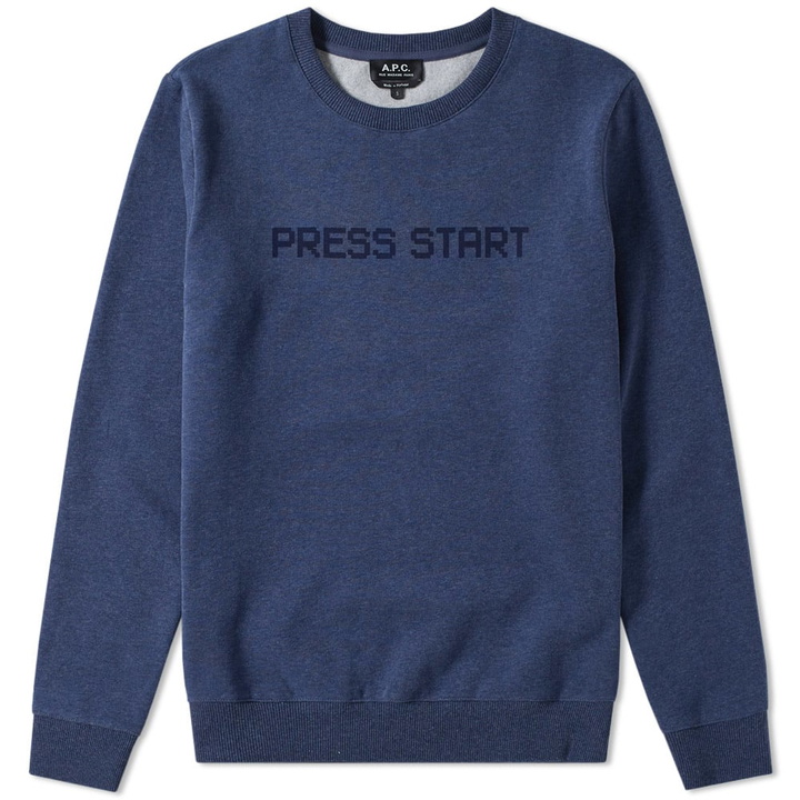 Photo: A.P.C. Press Start Crew Sweat