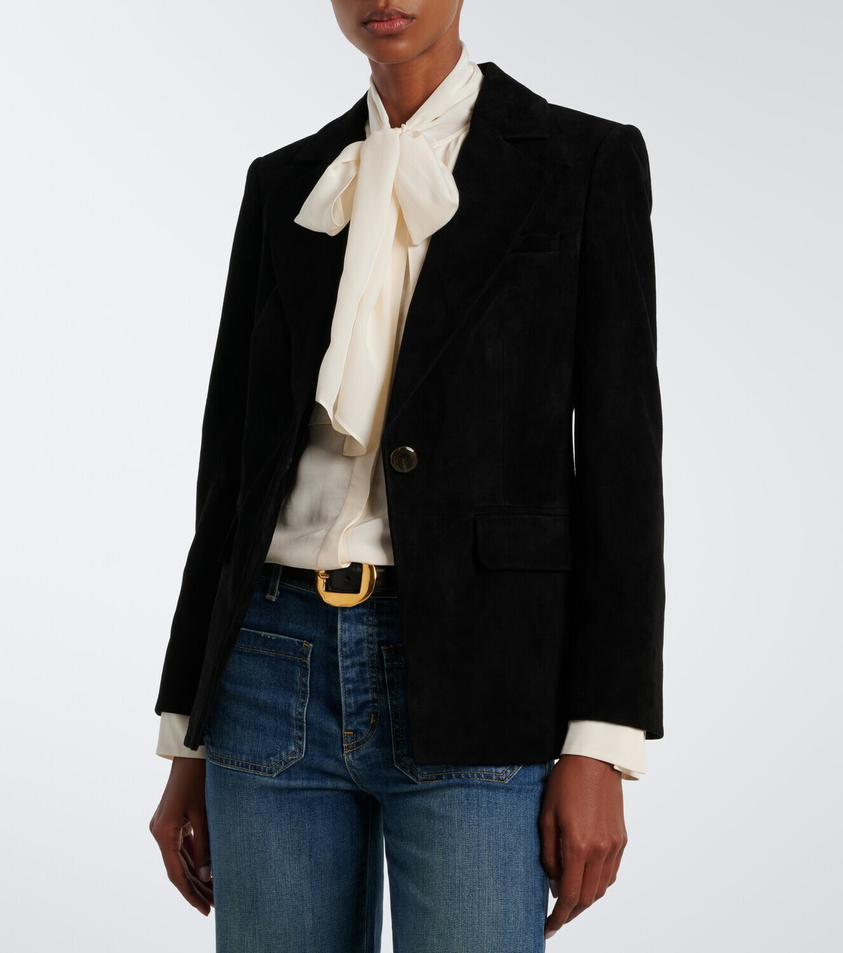 Veronica Beard Healy suede blazer