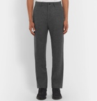 Mr P. - Herringbone Brushed-Wool Trousers - Men - Dark gray