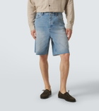Frame DIstressed denim Bermuda shorts