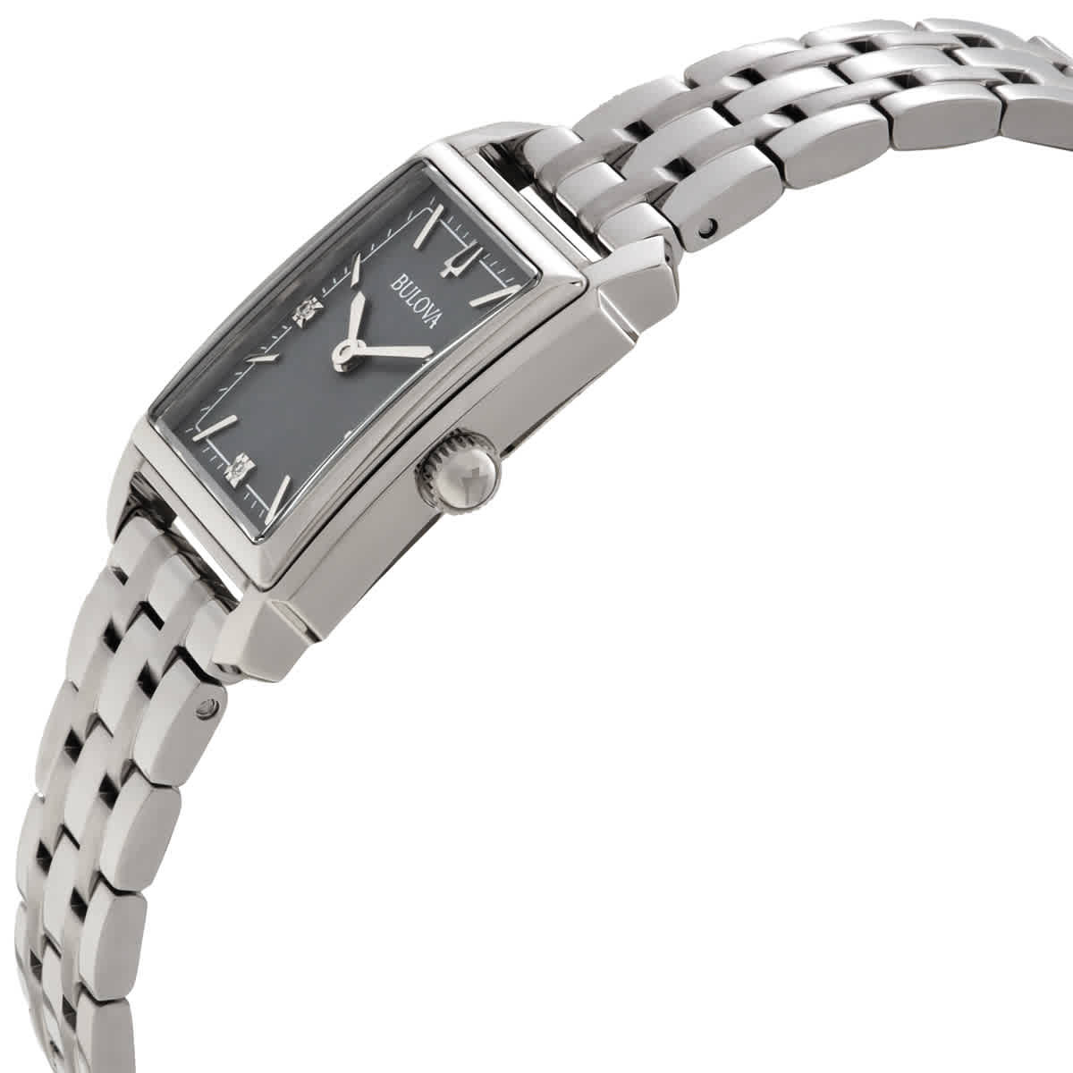 Bulova Sutton Quartz Grey Dial Ladies Watch 96P252