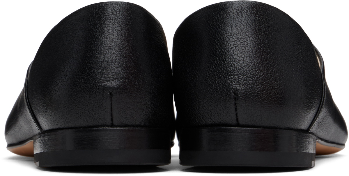 LEMAIRE Black Square Toe Slippers