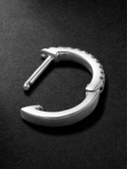 Mateo - White Gold Diamond Single Hoop Earring