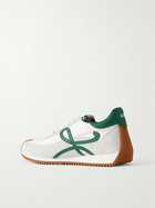 LOEWE - Flow Runner 2.0 Leather-Trimmed Suede and Nylon Sneakers - White