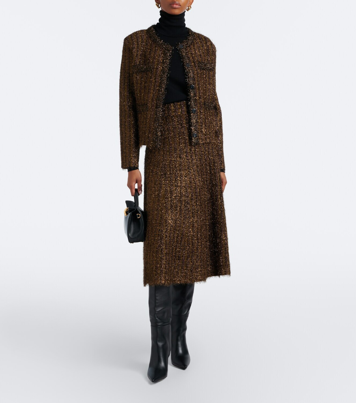 Veronica Beard Keziah cropped knitted jacket