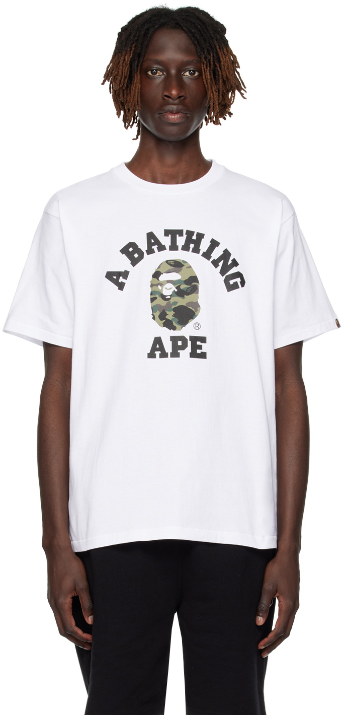 BAPE White 1st Camo T-Shirt A Bathing Ape