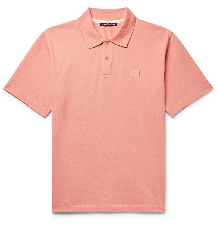 Photo: Acne Studios - Elton Cotton-Piqué Polo Shirt - Men - Pink