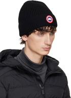 Canada Goose Black Rib Beanie