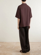 Margaret Howell - Camp-Collar Linen Shirt - Brown