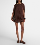 Xu Zhi Embellished draped minidress
