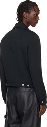 Courrèges Black Signature Twill Trucker Jacket