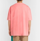 Maison Margiela - Oversized Printed Cotton-Jersey T-Shirt - Men - Pink