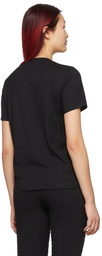 MSGM Black Brush Stroke Logo T-Shirt