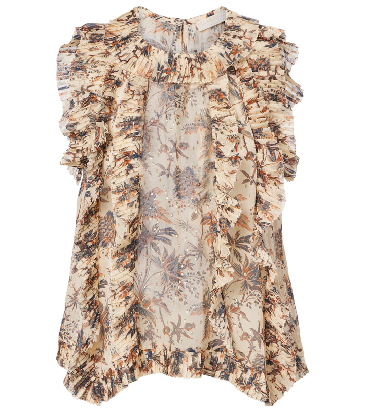 Photo: Ulla Johnson Sabra printed silk-blend chiffon top