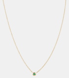 Octavia Elizabeth Nesting Gem 18kt gold necklace with emerald