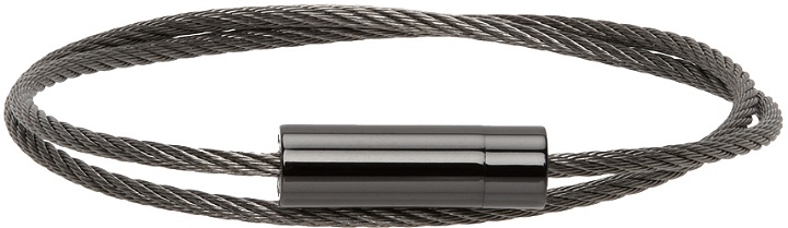 Photo: Le Gramme Black 7G Double Wrap Cable Bracelet