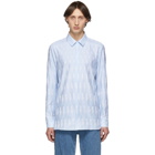 Neil Barrett Blue Lightning Bolt Shirt