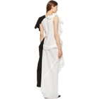 Yohji Yamamoto White and Black Left Body Dress