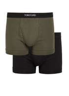 Tom Ford Stretch-cotton Boxer Briefs set of two Black