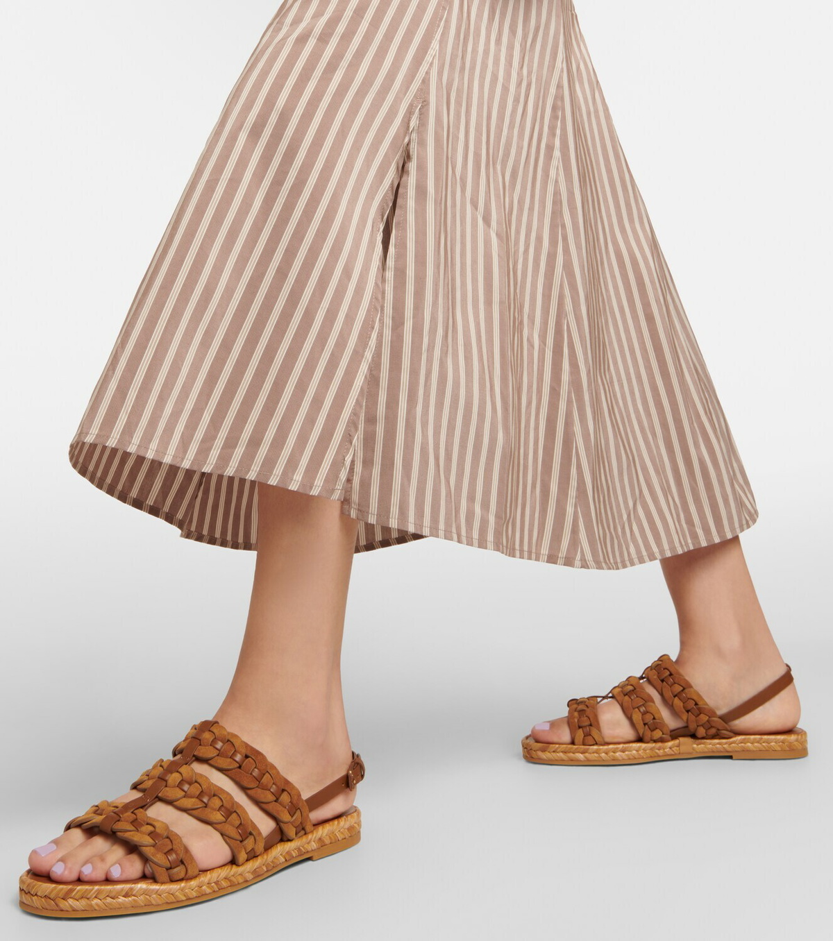 Tod's - Leather and suede espadrilles