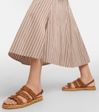 Tod's - Leather and suede espadrilles