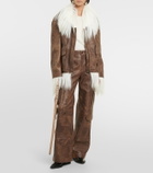 Dodo Bar Or Arianna leather cargo pants