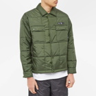 Neighborhood Men's Puff Insulated Shirt Jacket in Olive Drab