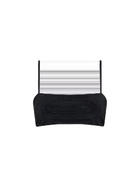 MC2 Saint Barth Woman Bandeau Black Top With Rhinestones