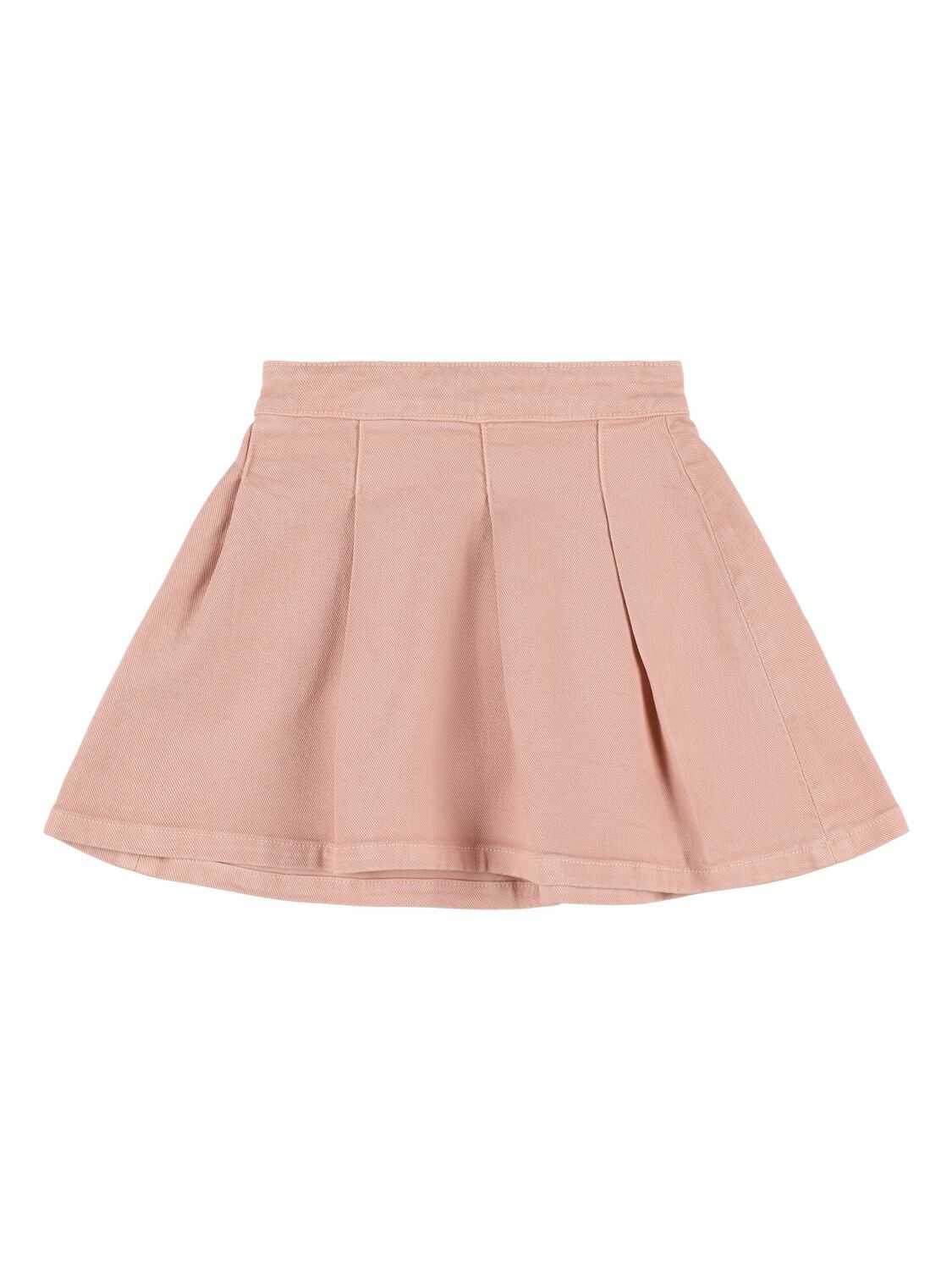 BONPOINT Pleated Stretch Cotton Gabardine Skirt